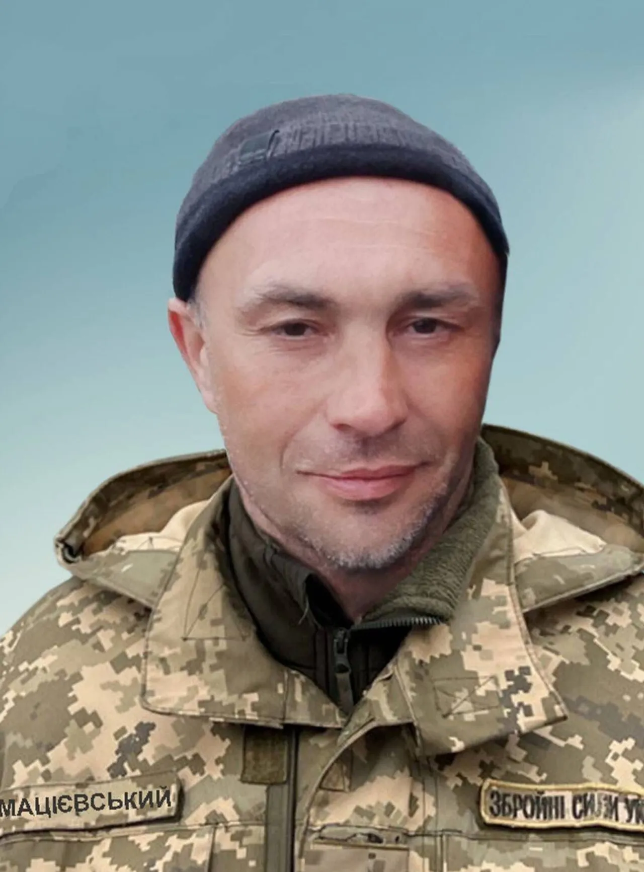 Фотографія Олександра Мацієвського у військовій формі, 2022